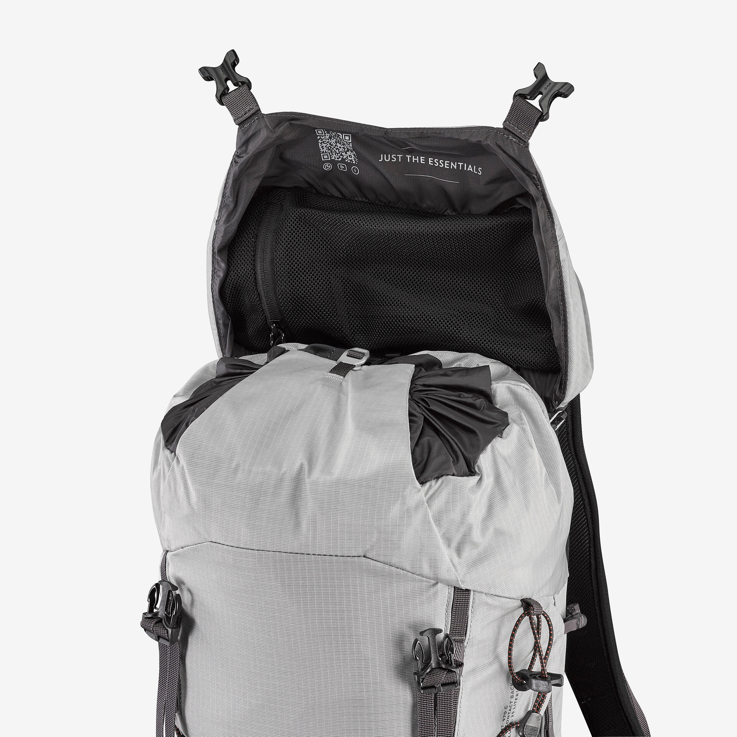 25 L comfortable and light mountain hiking backpack MH900 - Grey 14/21