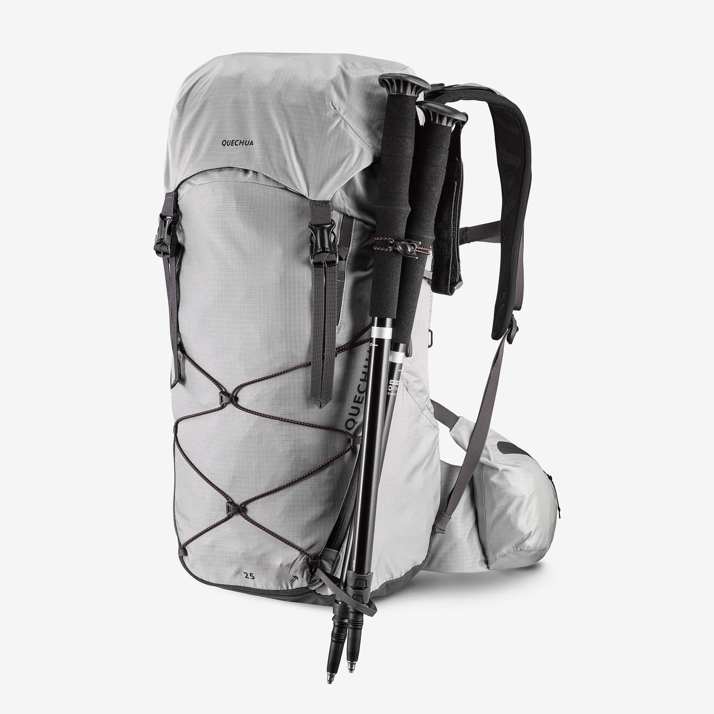 25 L comfortable and light mountain hiking backpack MH900 - Grey 8/21