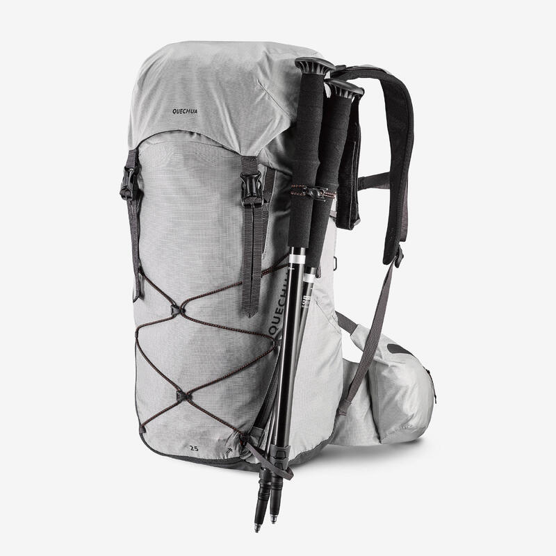 Sac à dos de randonnée montagne confortable et léger 25L, MH900 gris