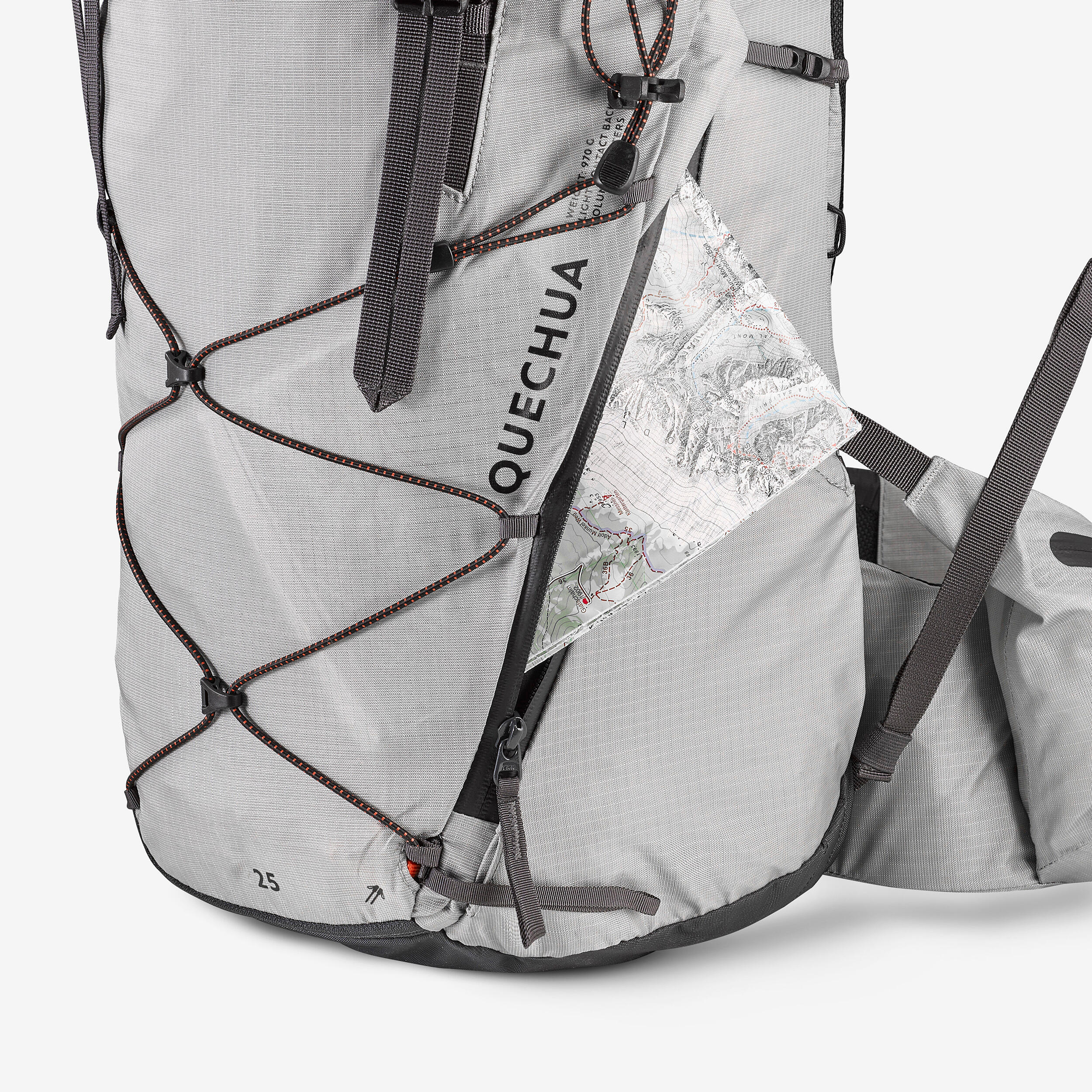 QUECHUA Turistický batoh MH900 25 l sivý bez · záber 10