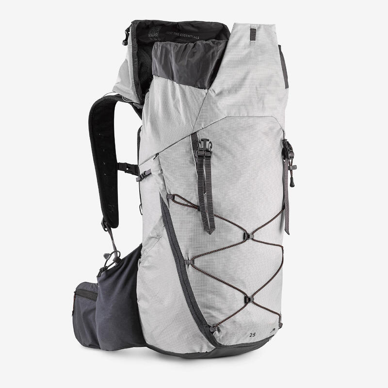 Sac à dos de randonnée montagne confortable et léger 25L, MH900 gris