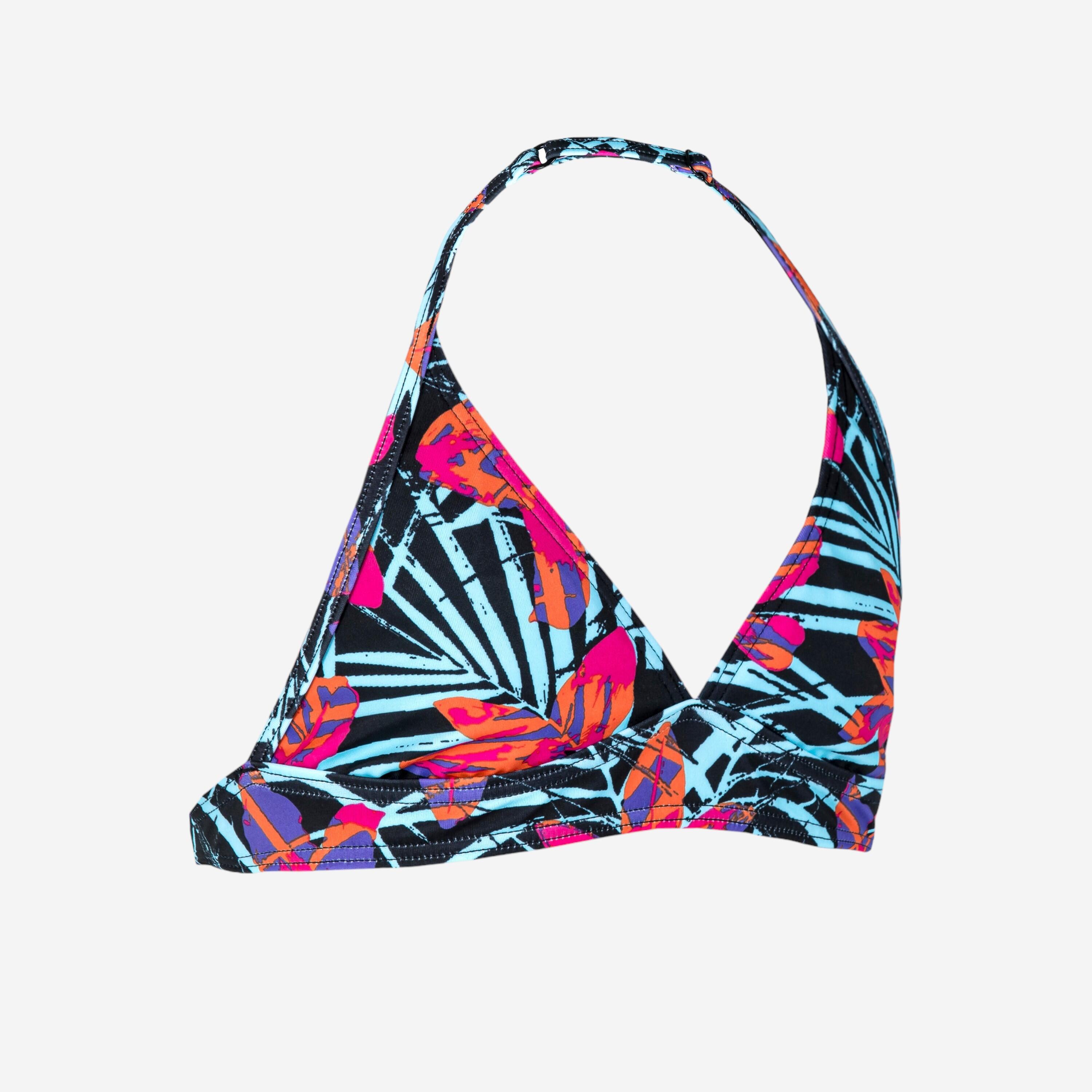 Olaian - Haut De Maillot De Bain Foulard Fille - 100 Tami Tropical Party Rose - Haut De Maillot De Bain (bikini) - Surf Bodyboard Ski Nautique - - 10