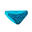 Bas de maillot de bain réversible Fille - 500 Bella léopard bleu