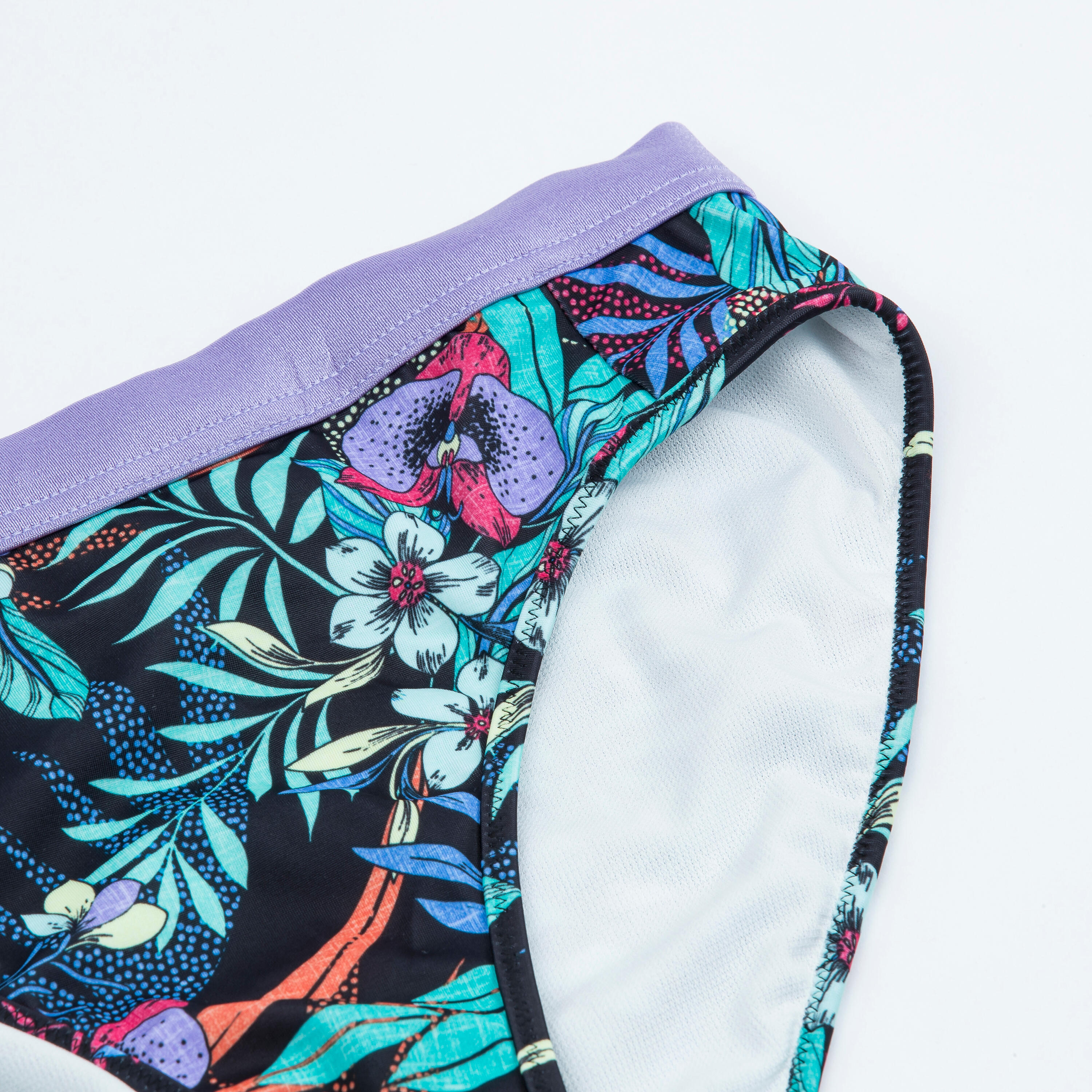 Girl's swimsuit bottoms - 900 Buddy purple turquoise 5/8
