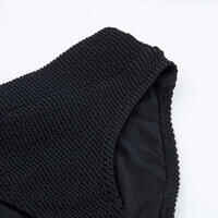 Girl's textured swimsuit bottom - 500 bao black