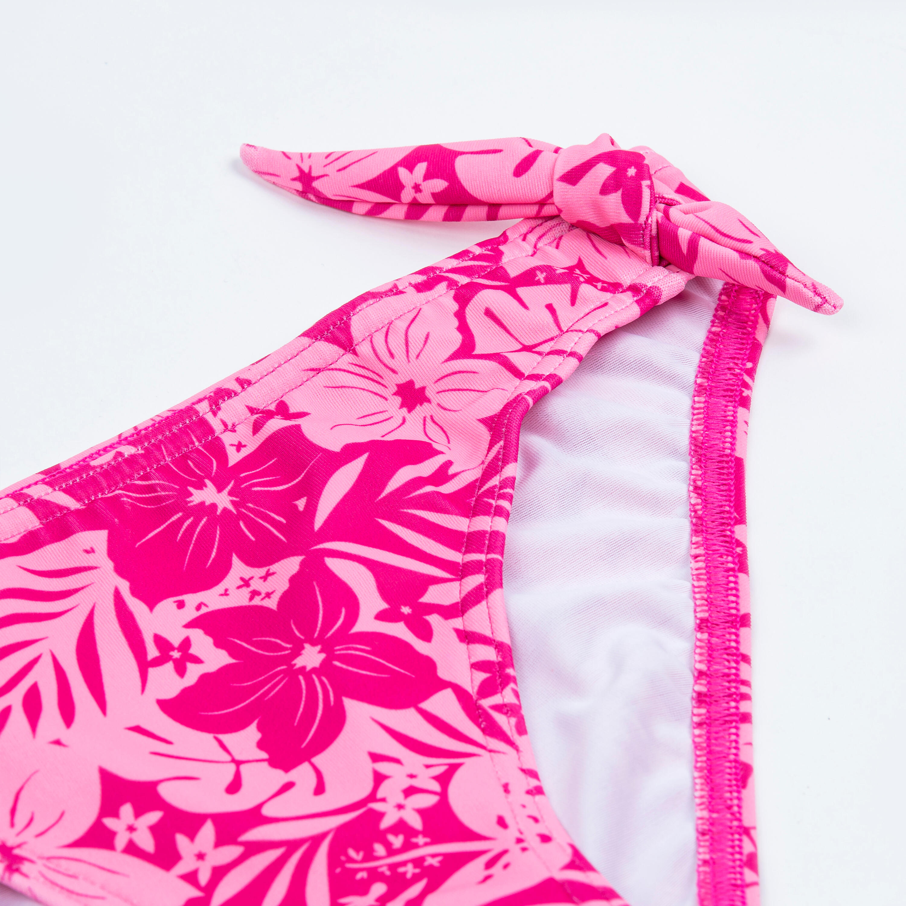 Bikini voor meisjes 100 Tania tropical roze 5/5
