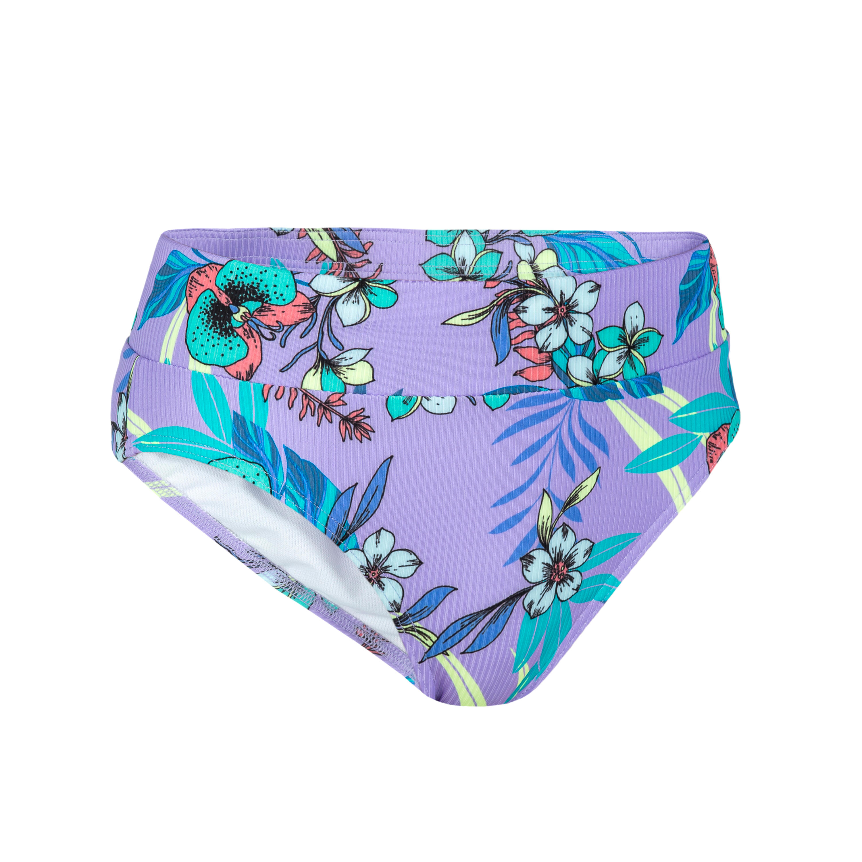 OLAIAN Girl's textured swimsuit bottoms - 500 Bao orchid purple