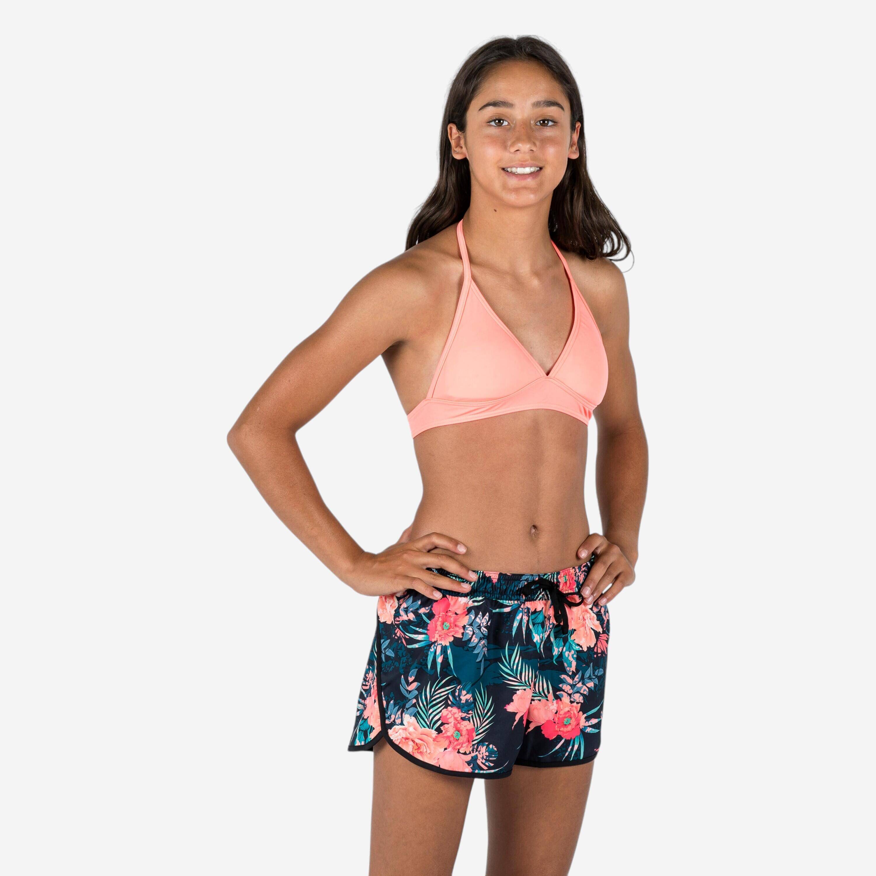 girls’ surf swim shorts - shiso black -  1