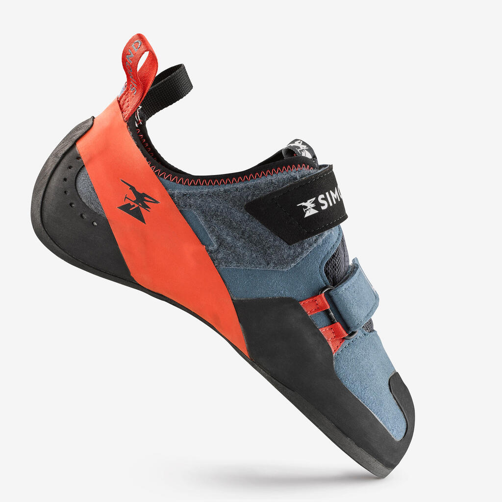 Gatas de escalada azul con rojo para hombre Vertika