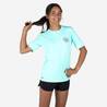 Kids anti-UV short-sleeved t-shirt - 100 Sunset vibes turquoise