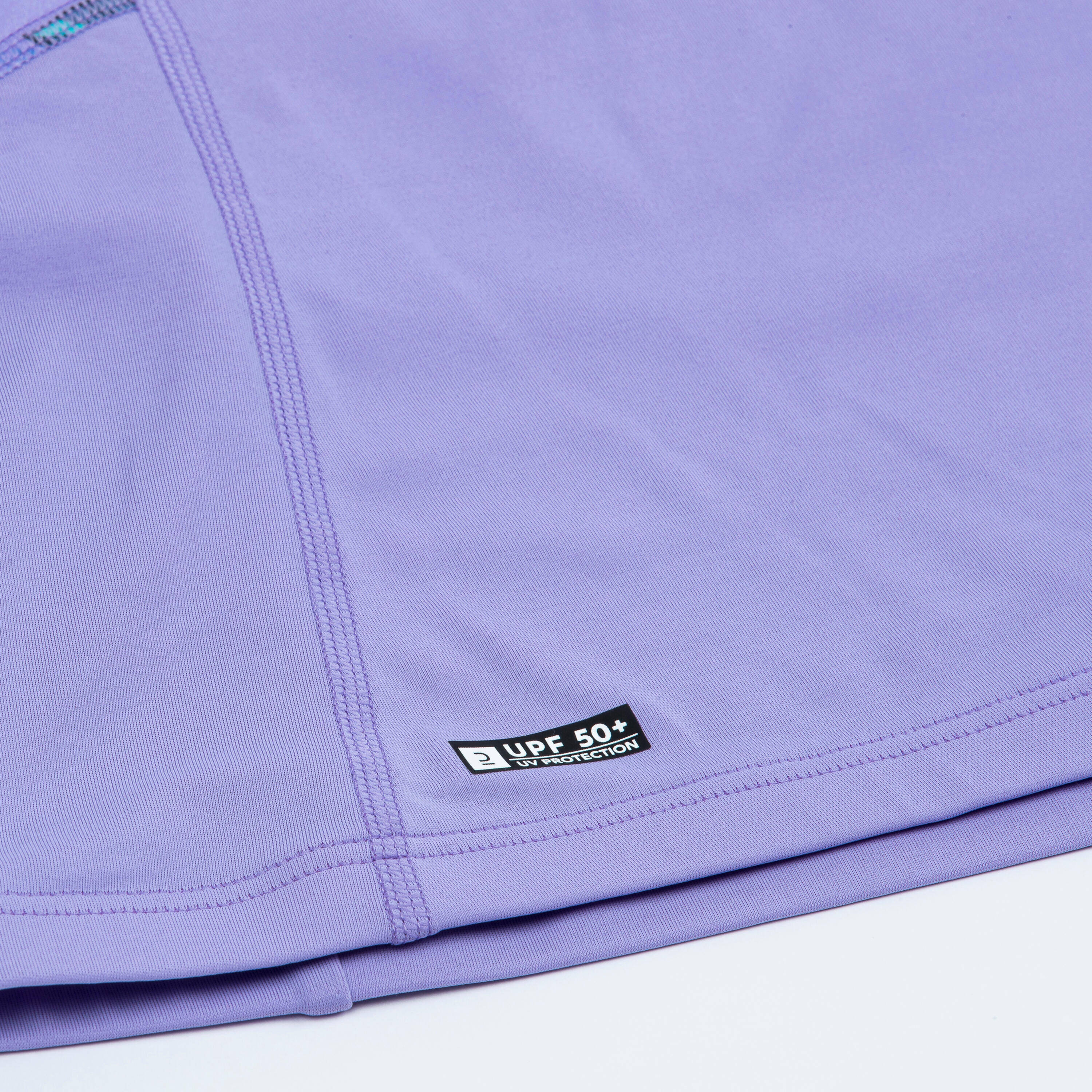 Girl’s anti-UV long-sleeved t-shirt - 500 - Orchid purple -  5