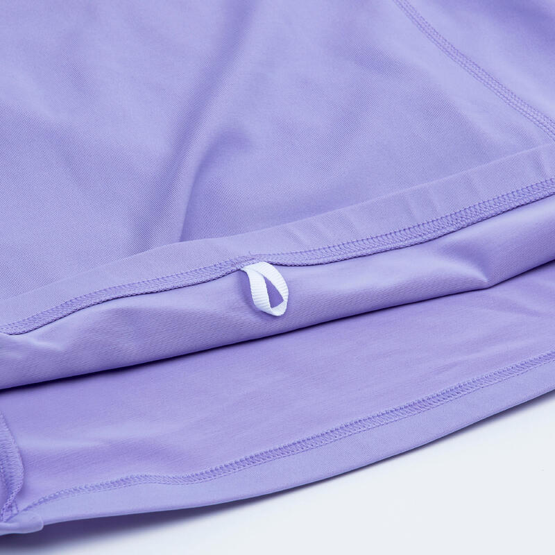 UV-Shirt Mädchen langarm 500 Orchid violett