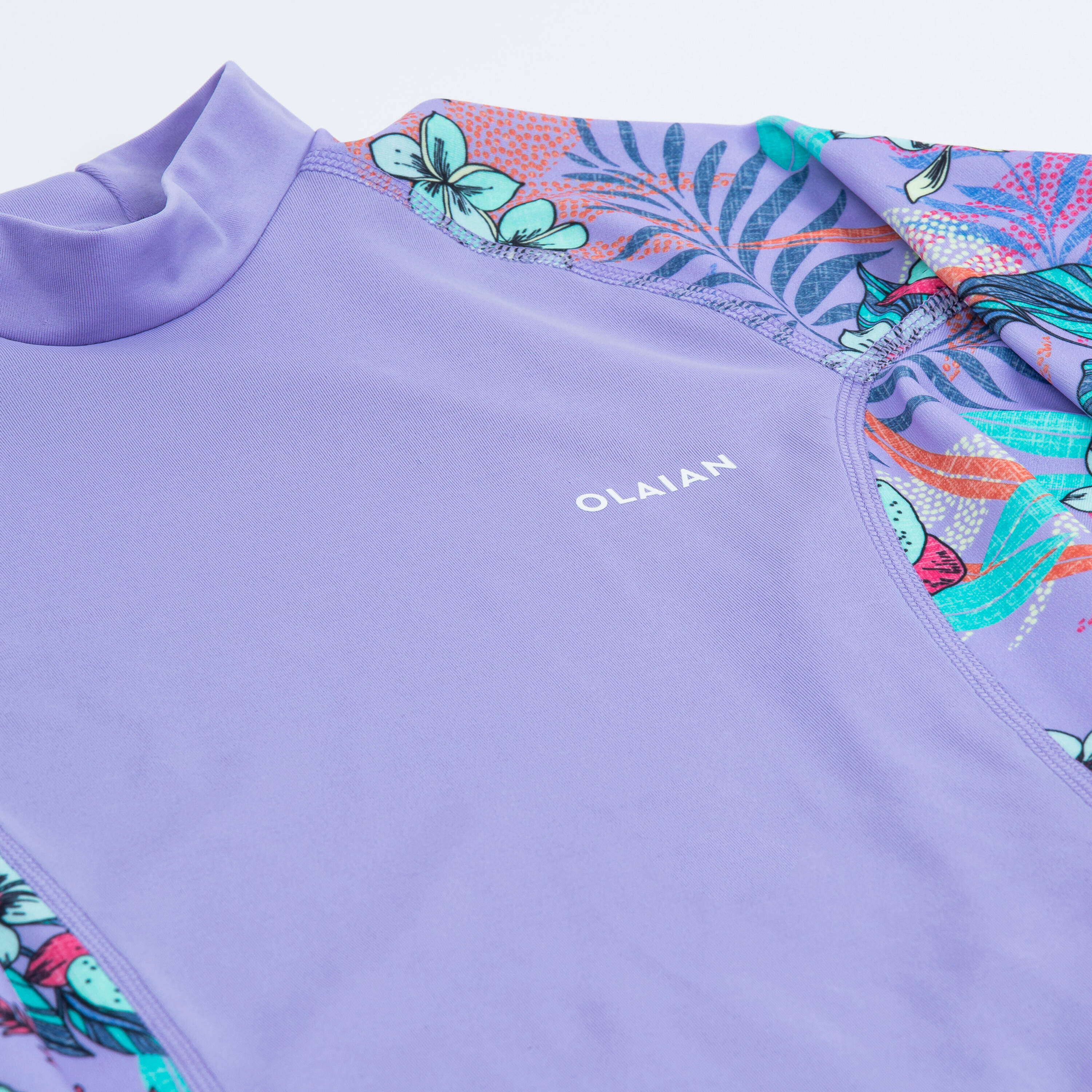 Girl’s anti-UV long-sleeved t-shirt - 500 - Orchid purple -  4