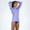 Girl's anti-UV long-sleeved T-shirt - 500 - Orchid purple