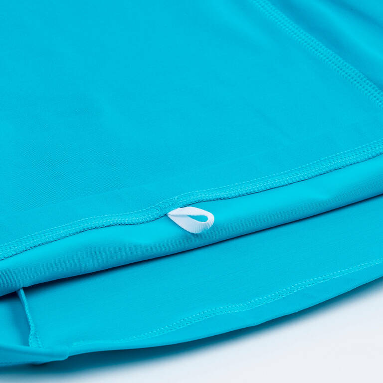 Baju Renang Anak Perempuan Lengan Panjang Anti UV T-Shirt 500 - Biru Tosca