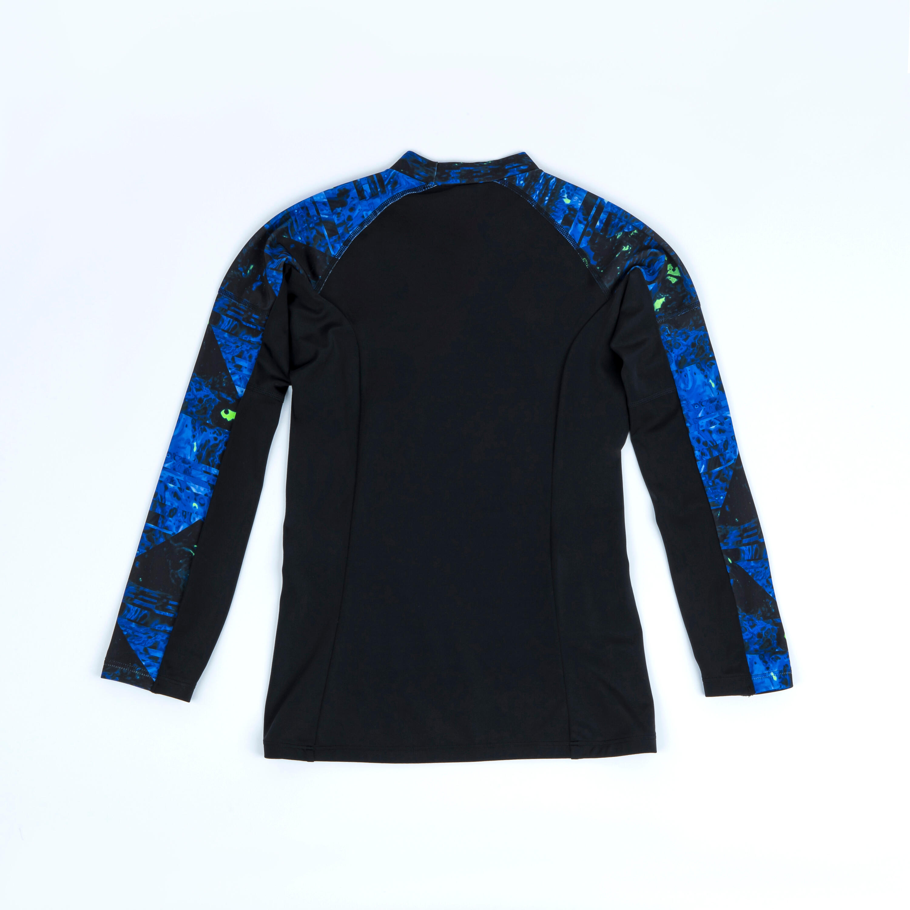 Boy's long-sleeved anti-UV tee shirt - 500 Vortex black