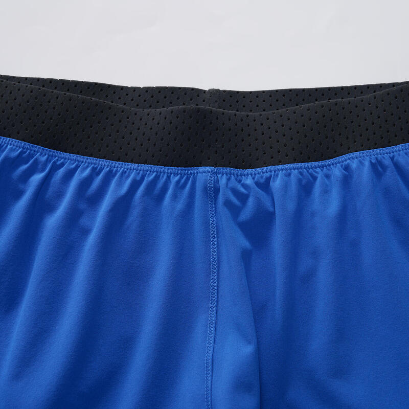 Pantalon scurt 2 în 1 900 Fitness cardio Albastru Damă 