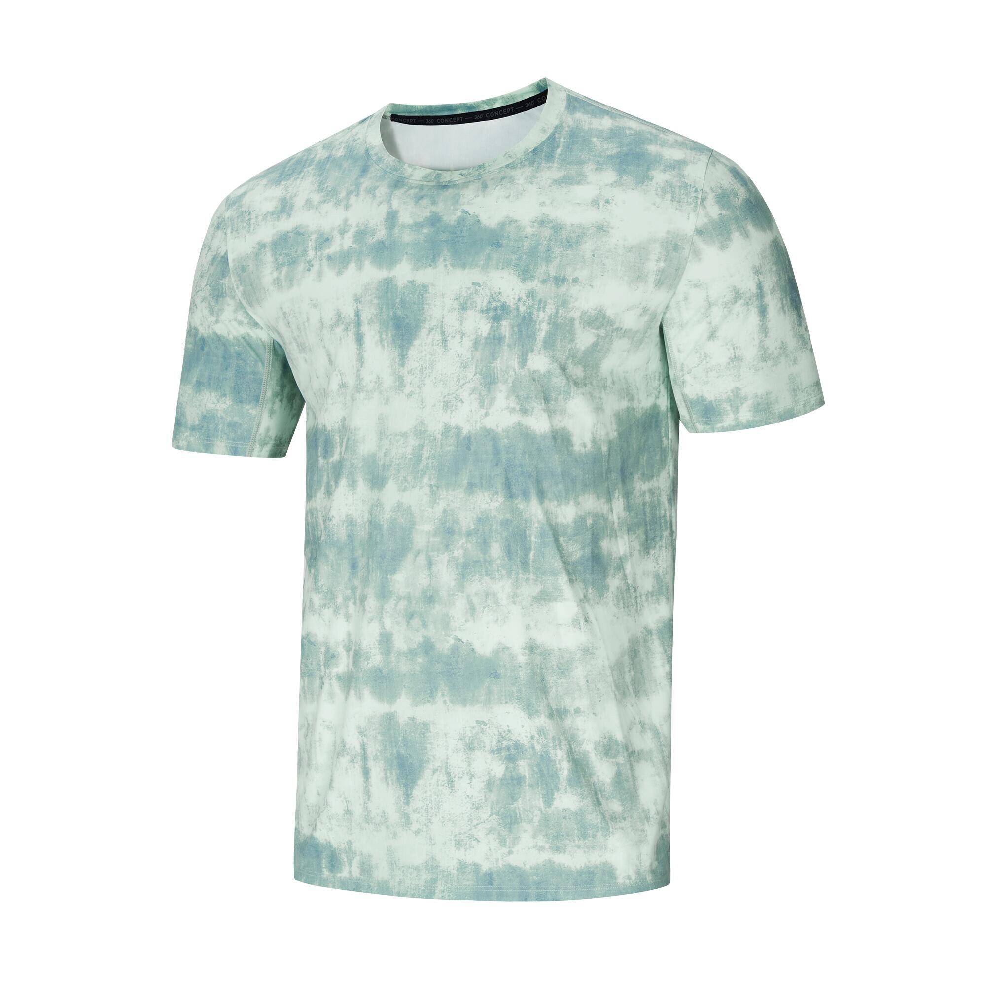 Men's Fitness Breathable Essential Short-Sleeved Crew Neck T-Shirt - Green -  2