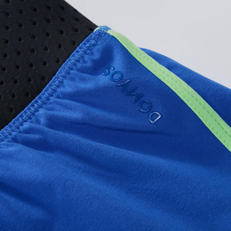 Pantalon scurt 2 în 1 900 Fitness cardio Albastru Damă 