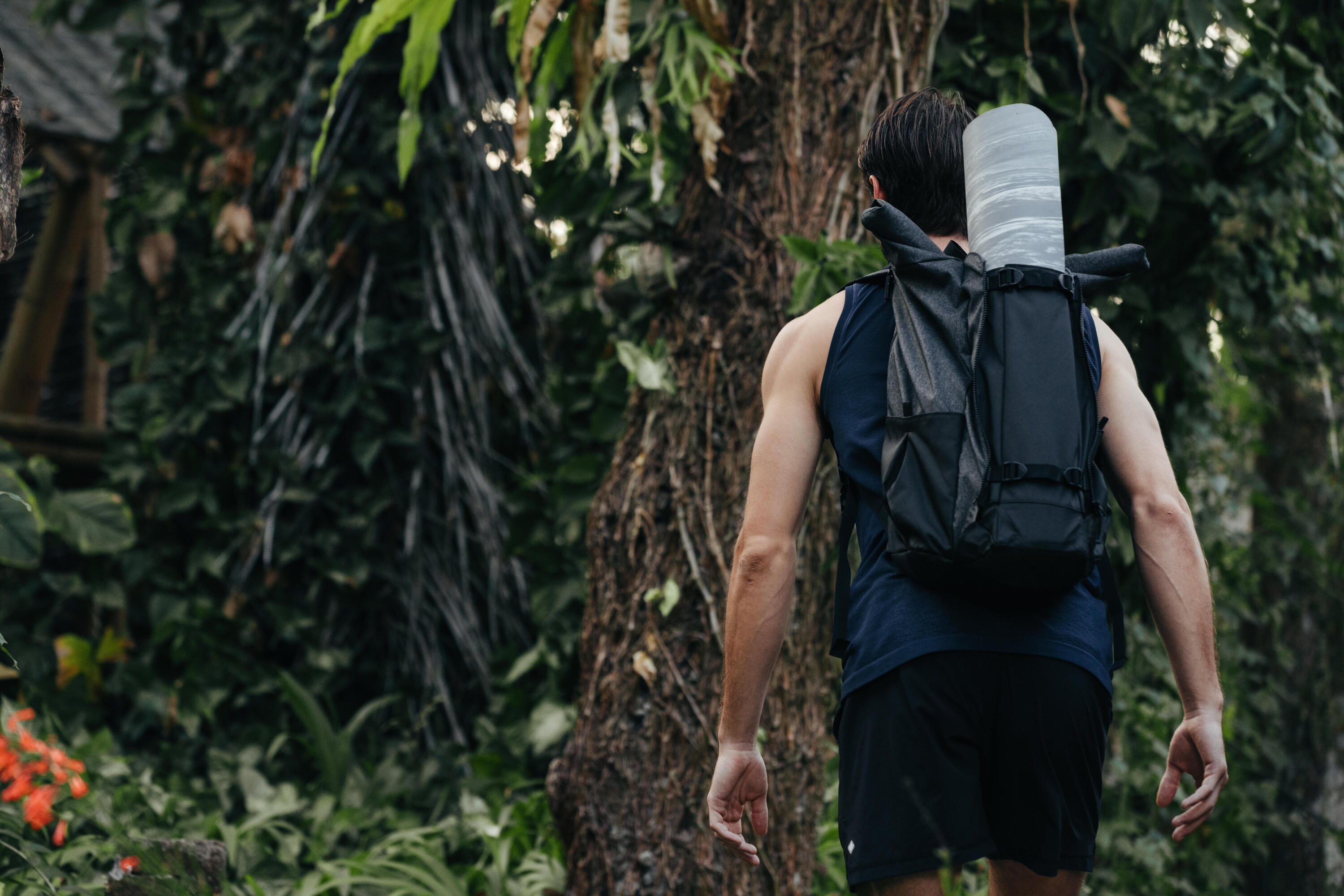 Mochila para Tapete de Yoga 35L, Preto 7/9