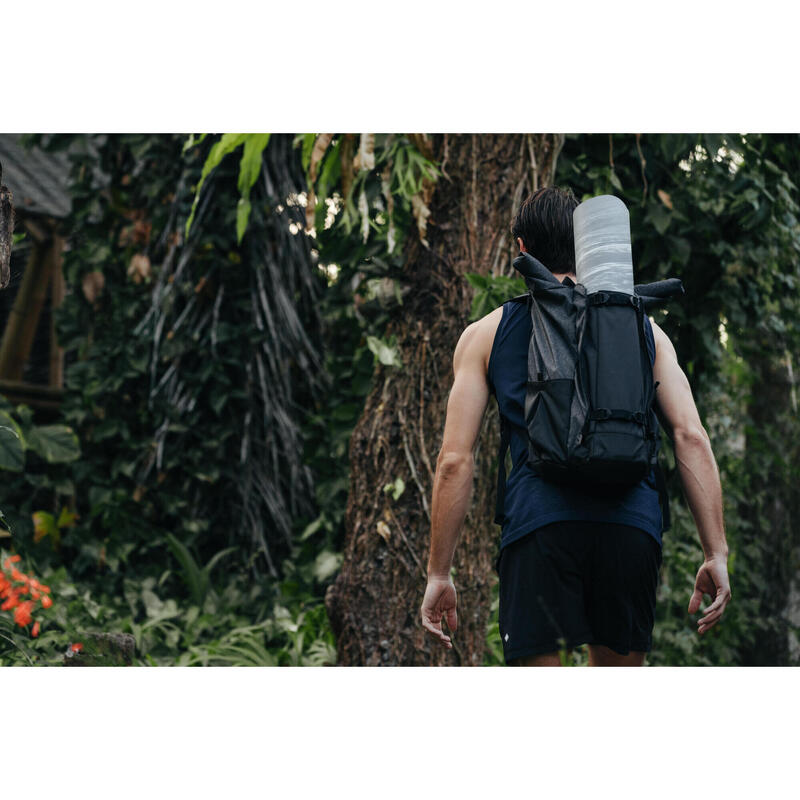 Sac à dos tapis de yoga 35L, noir