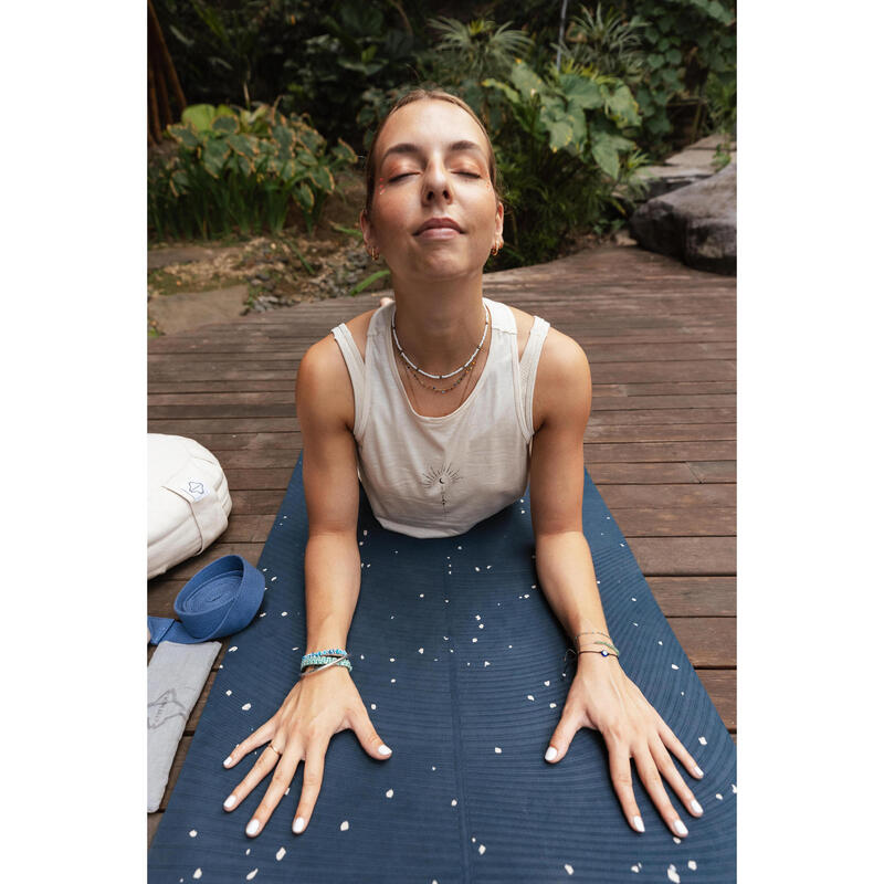 Yogamatte 185 cm × 61 cm × 5 mm - Light marineblau