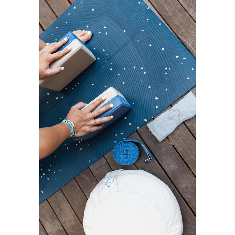 Yogamatte 185 cm × 61 cm × 5 mm - Light marineblau