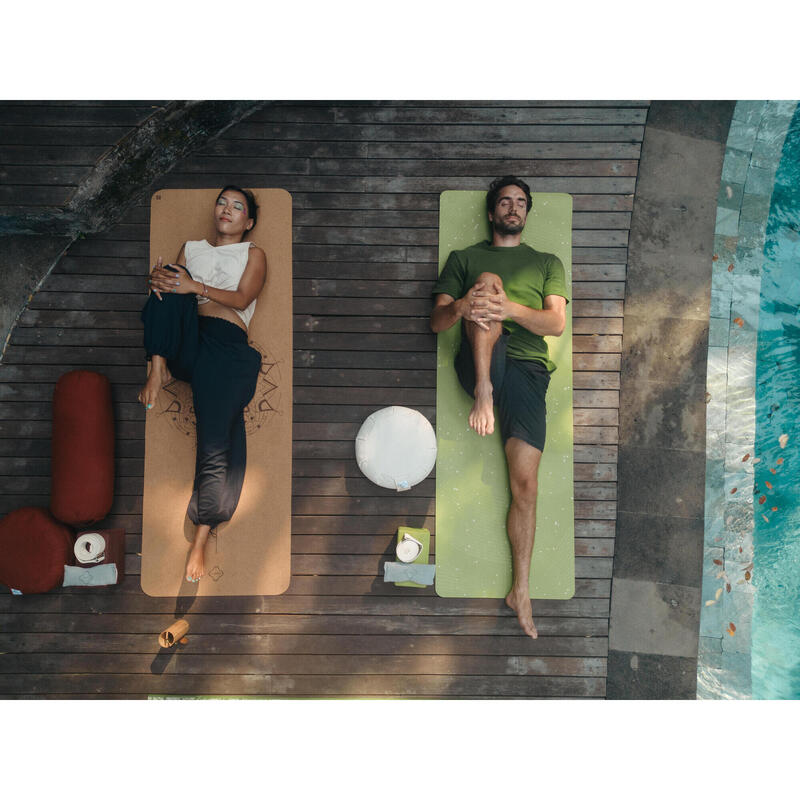 Bolster coussin de yoga, acajou