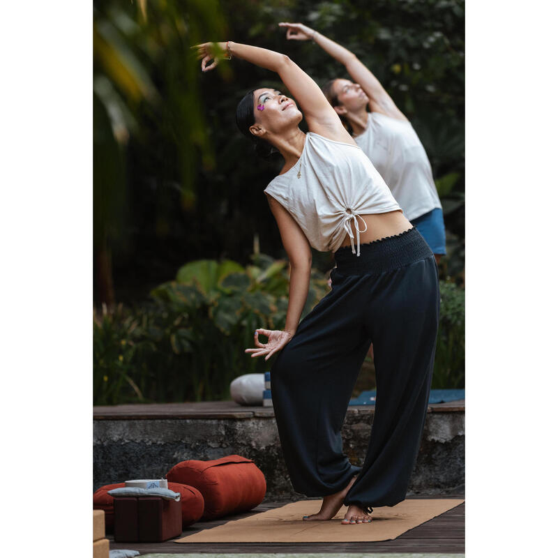 Yoga bolster acajou