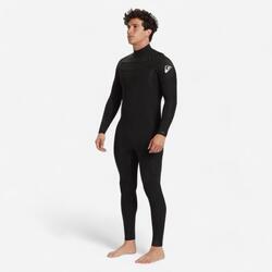 Combinaison surf homme front zip 4/3mm - session noir bleu