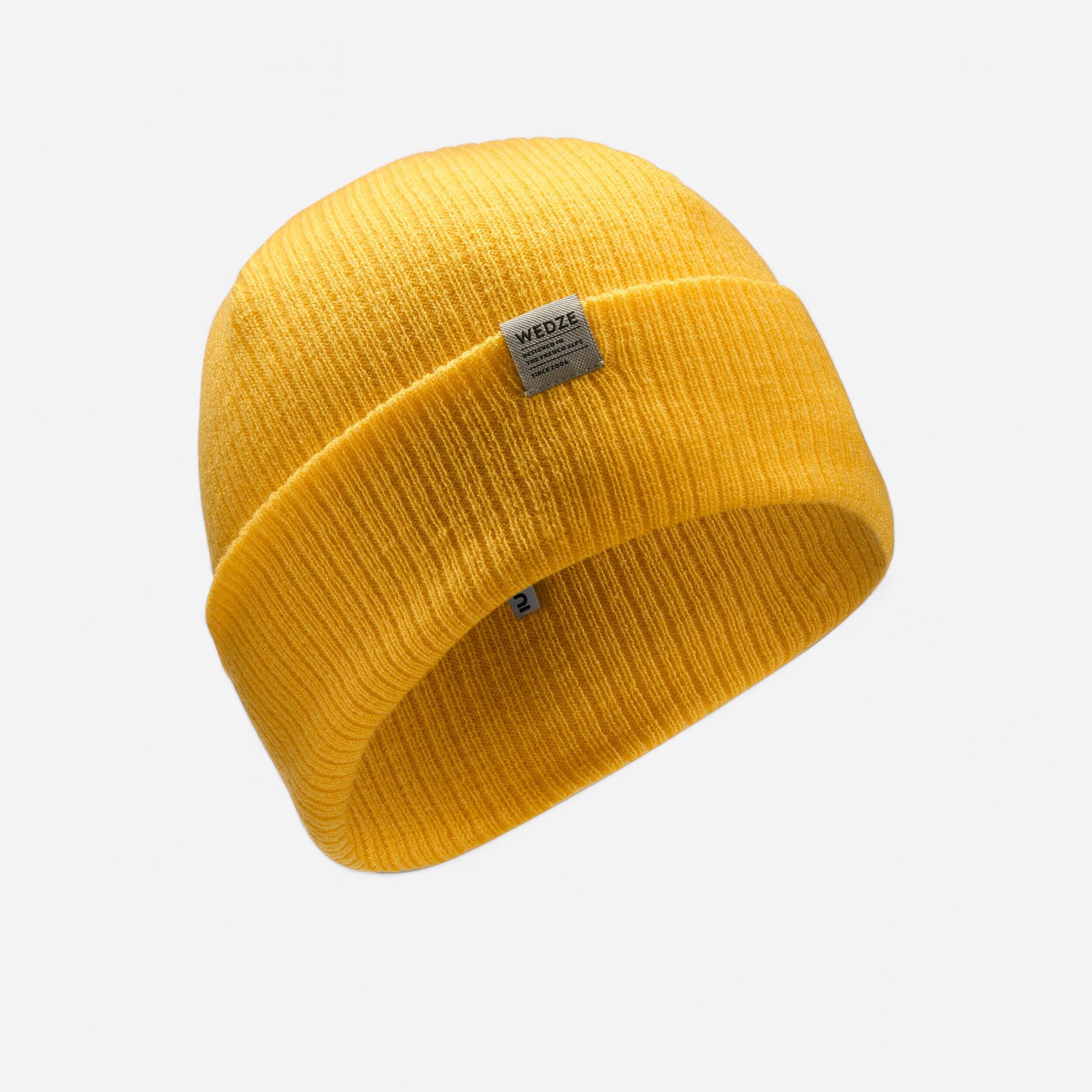 ADULT SKI CAP - FISHERMAN - YELLOW