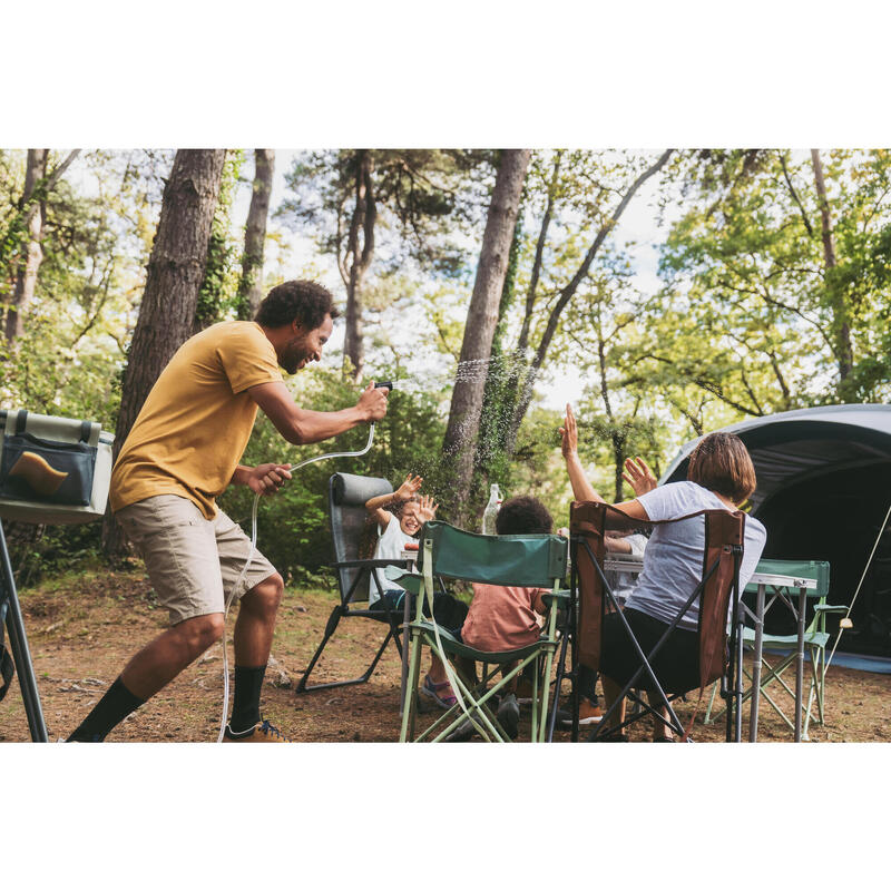 Silla plegable de camping reclinable con reposacabezas Quechua Comfort -  Decathlon