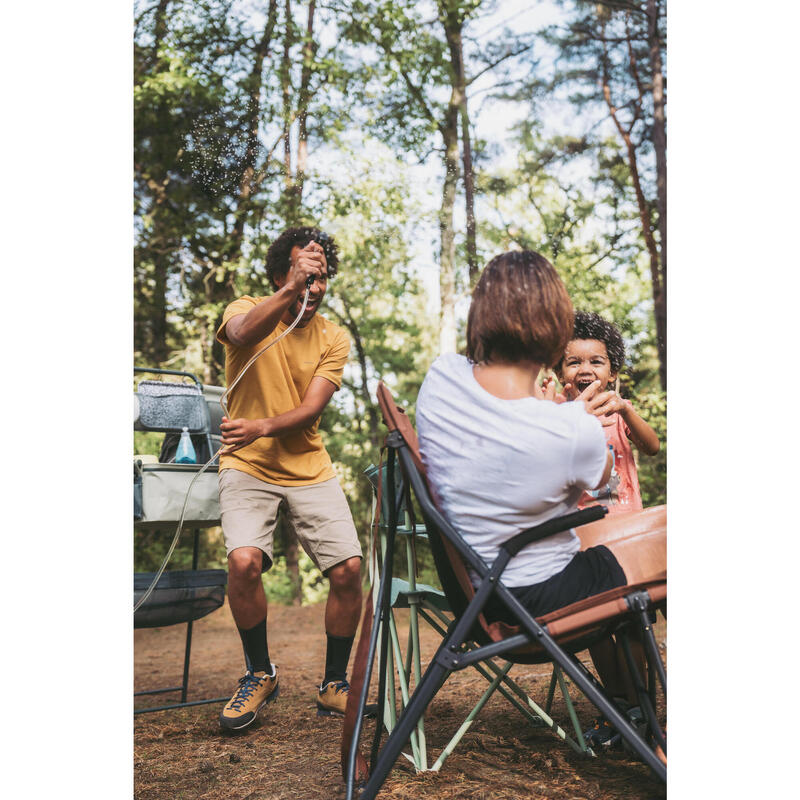 Mobilier chiuvetă camping cu rezervor pentru apa murdară și rafturi multiple