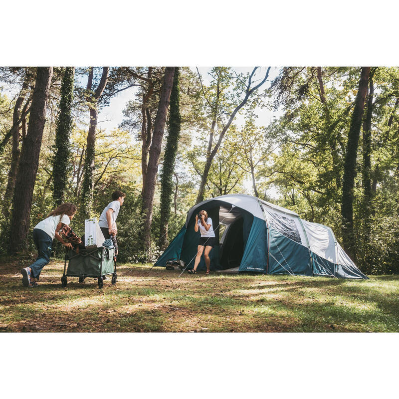 Cort camping cu bețe 5 Persoane 2 Camere ARPENAZ Fresh&Black 5.2 