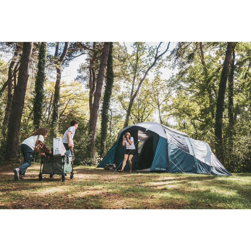 Cort de camping 5 persoane 2 camere, Fresh & Black, Arpenaz 5.2