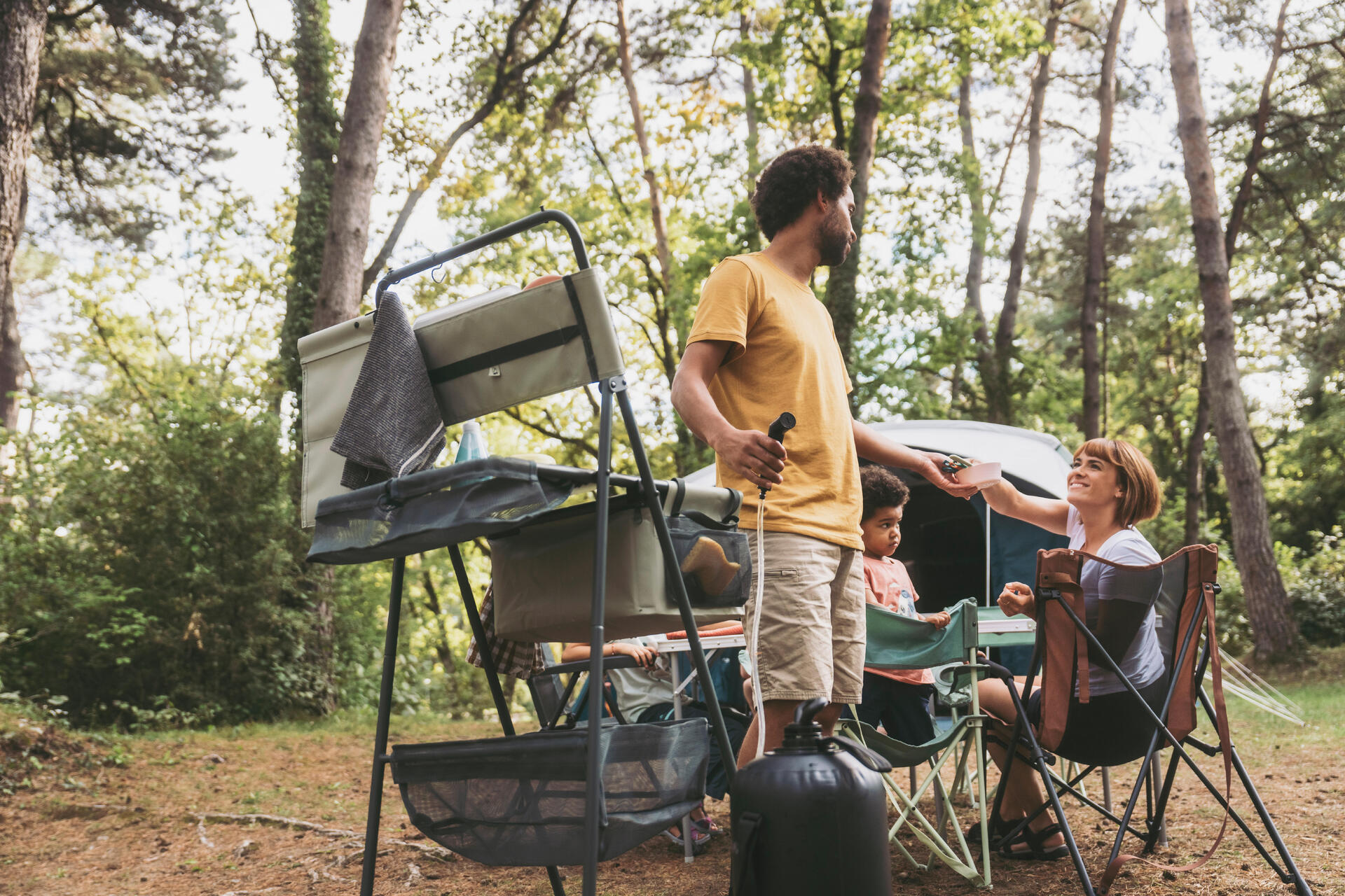 meuble évier camping van