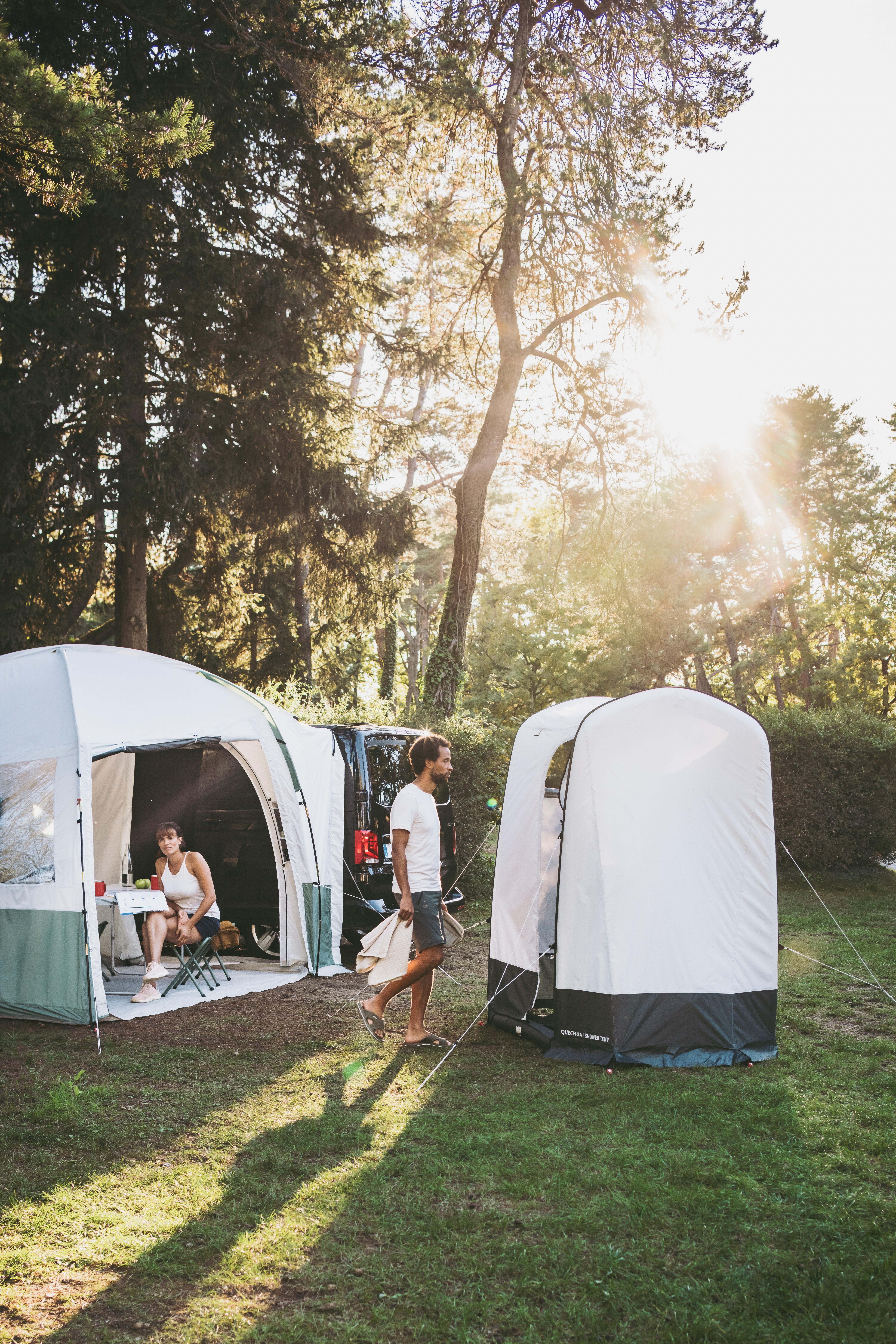 Inflatable Camping Shower Tent Airseconds Fresh Fabric