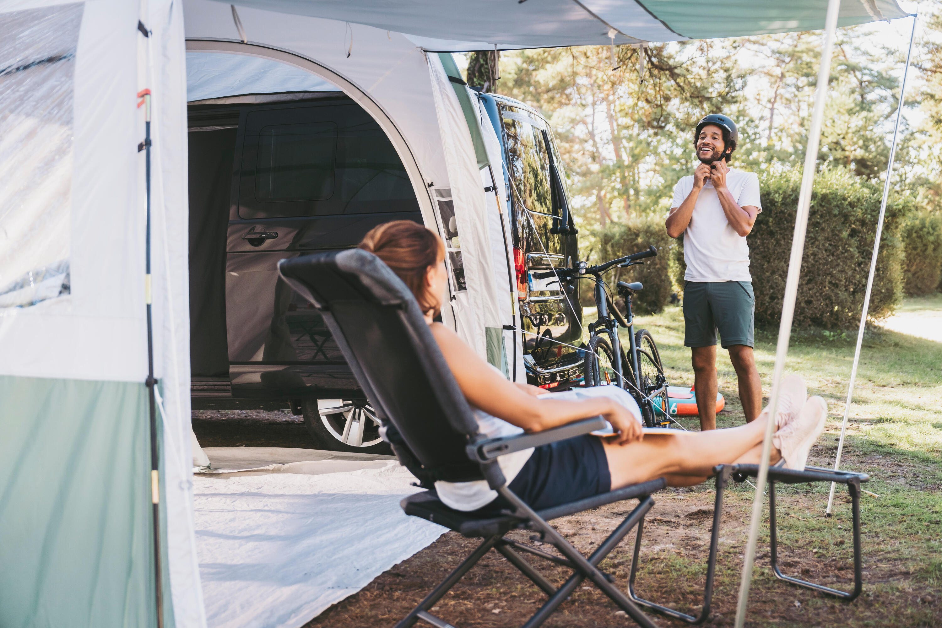 Toldo com varetas para carrinha - Van Connect Arpenaz Fresh - 6 Pessoas 19/20