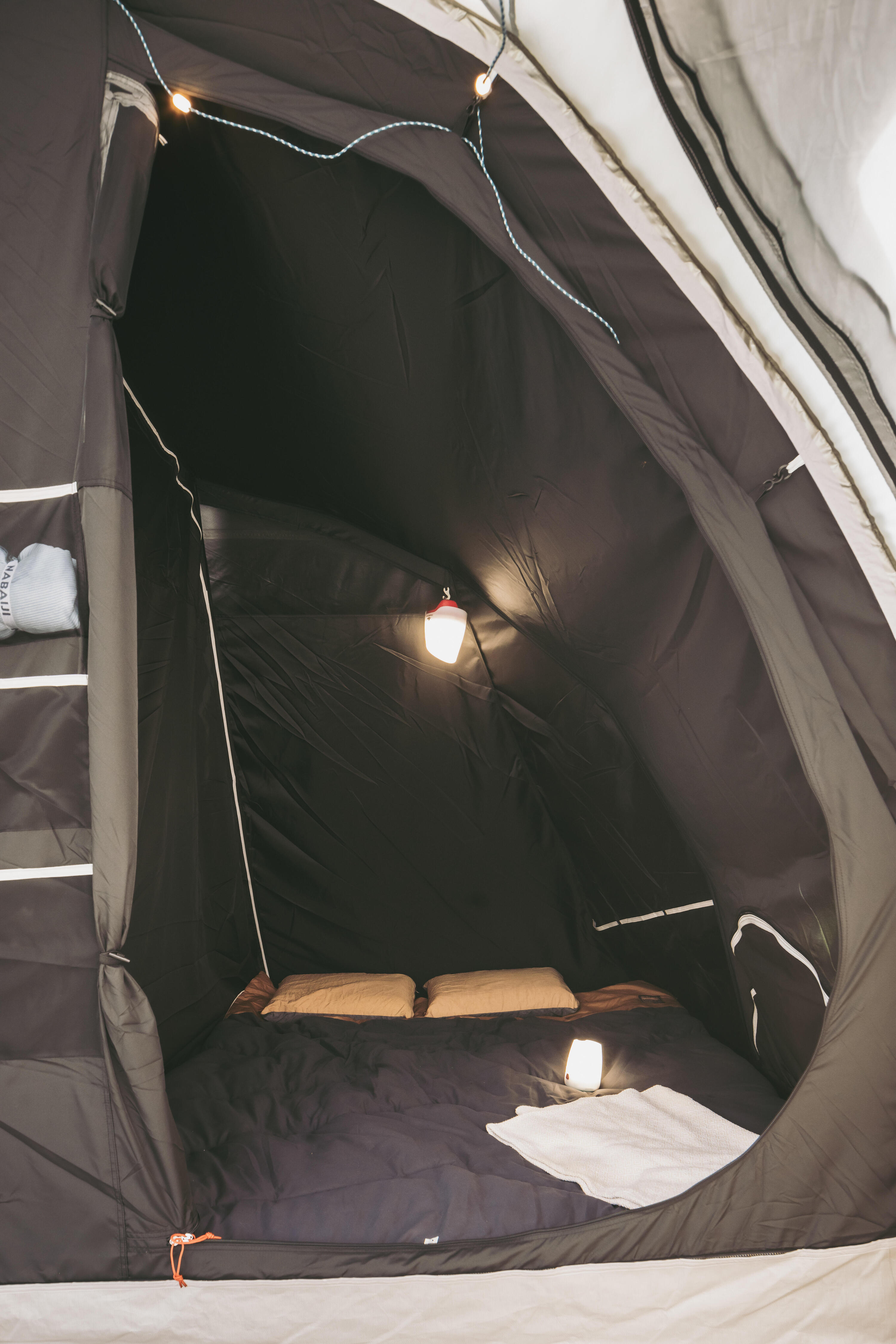 Sac de couchage de camping 10°C en coton, 2 personnes, Utim confort 8/10