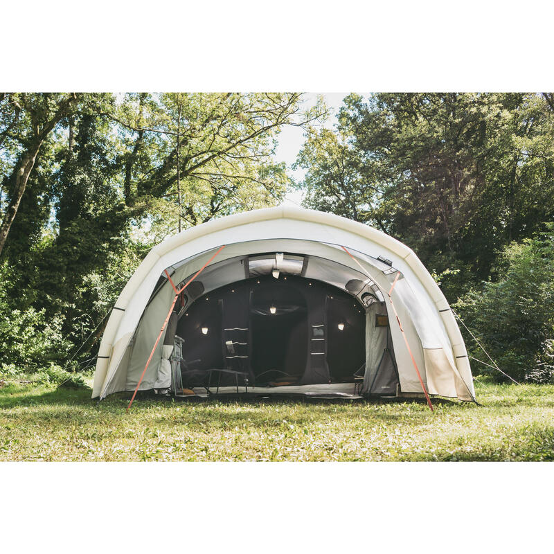 Tente gonflable de camping - air seconds 6.3 xxl f&b - 6 personnes - 3 chambres