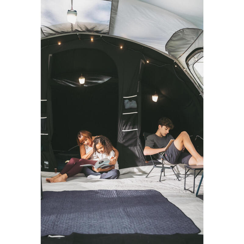 Tente gonflable de camping - air seconds 6.3 xxl f&b - 6 personnes - 3 chambres