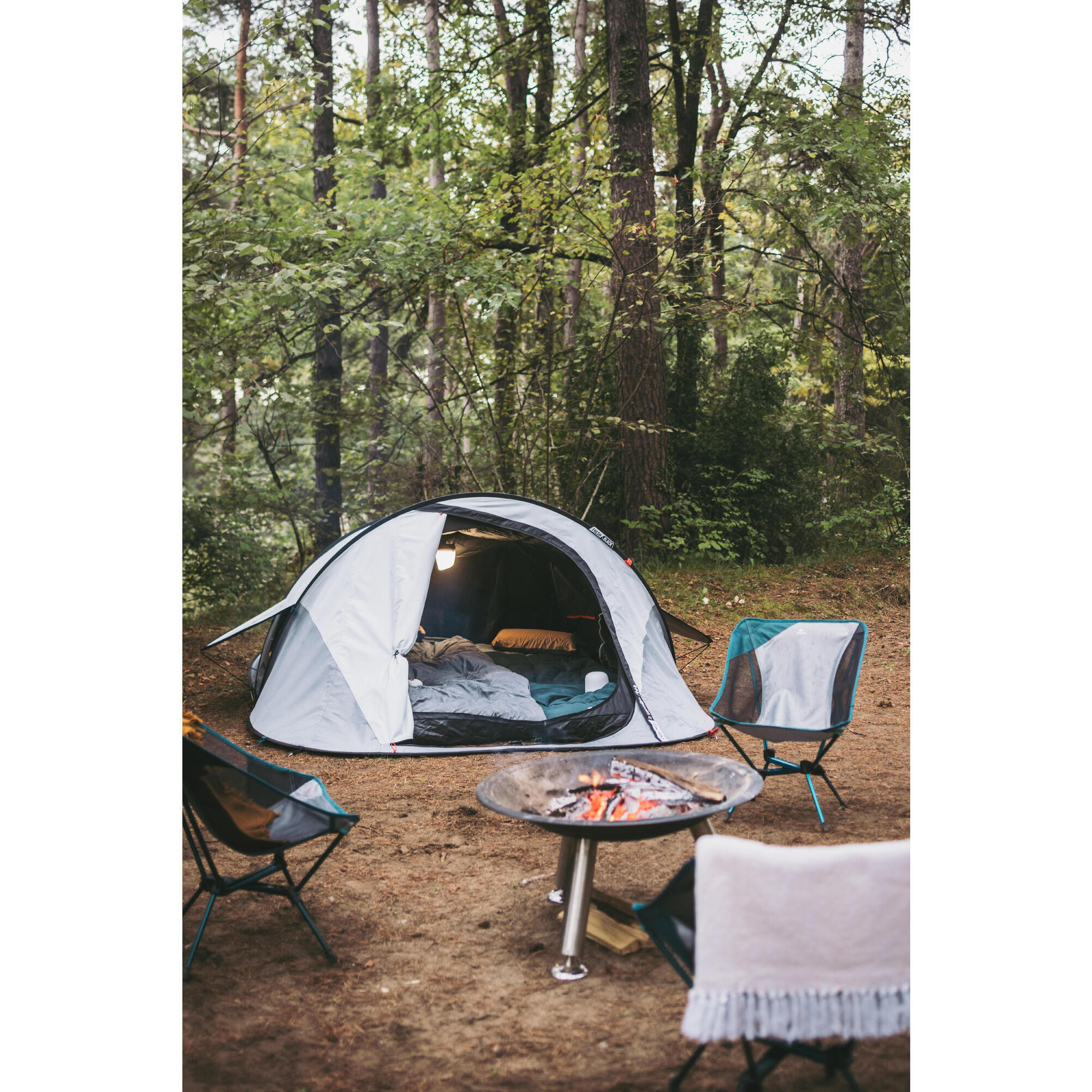 Camping Tent - 2 SECONDS - sleeps 3 - Fresh & Black