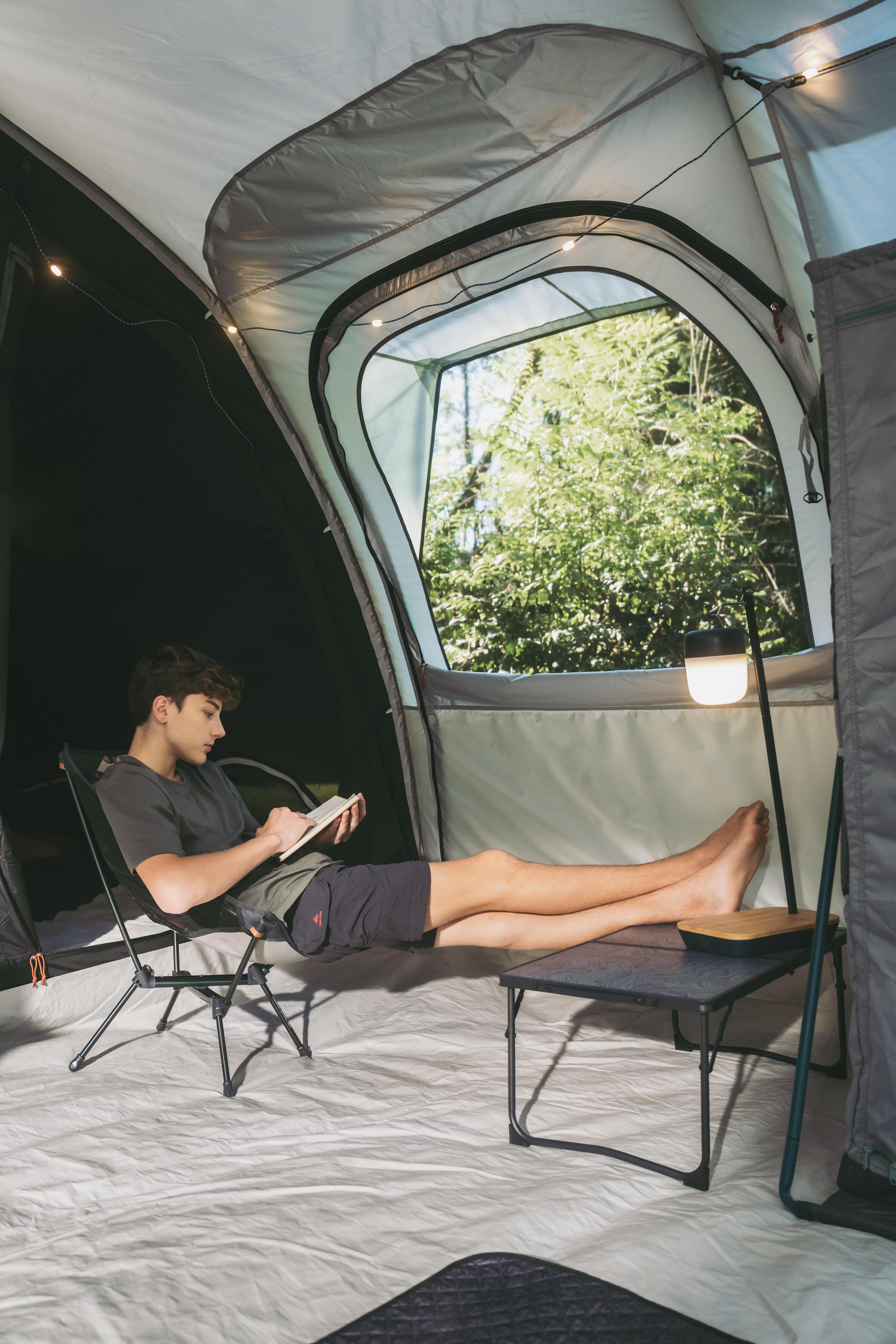 Opblaasbare tent 6 personen Air Seconds 6.3 XXL met Fresh&Black, 3 slaapruimtes 31/35