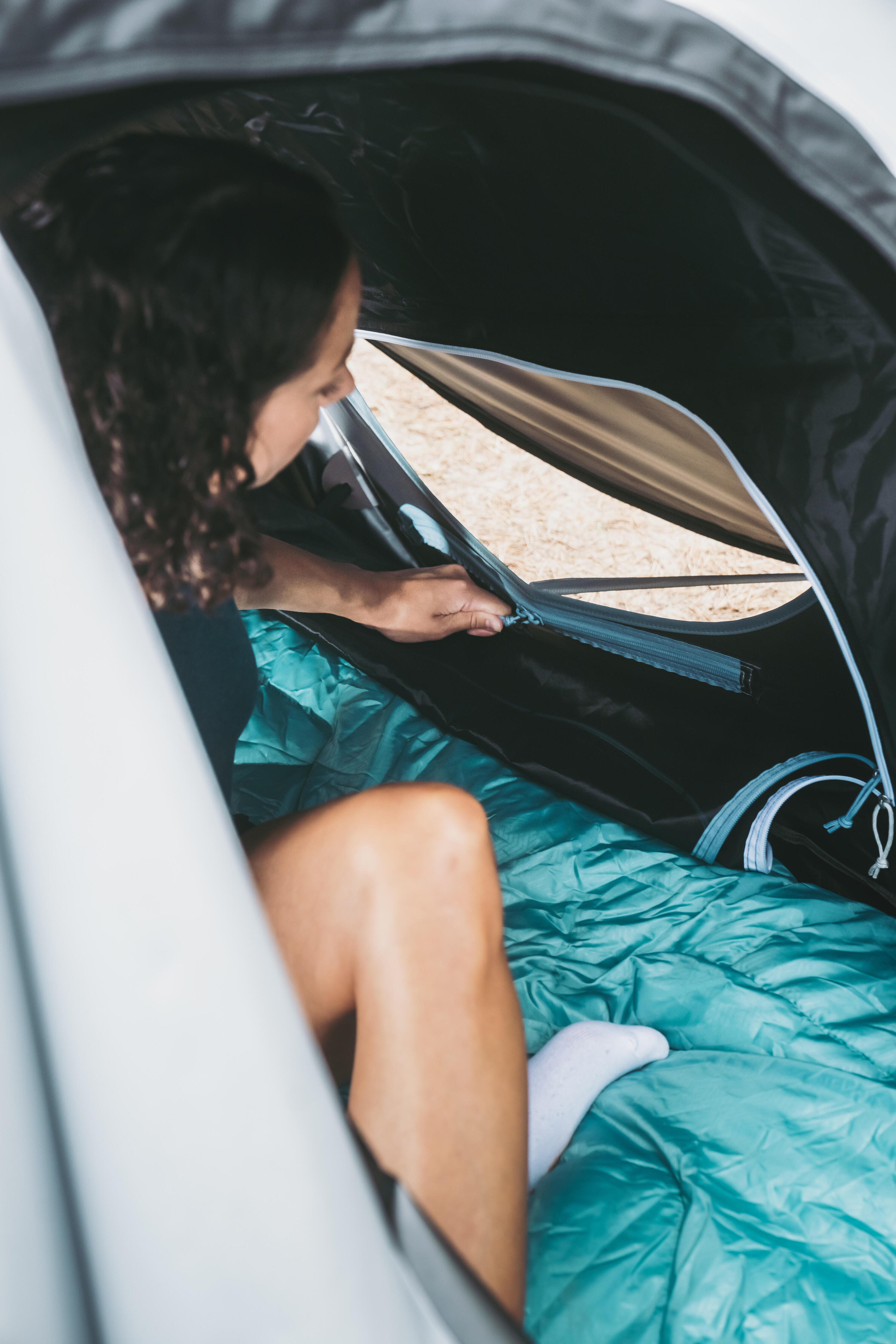 Tente de camping 2 places, 2 Seconds Fresh & Black 32/40