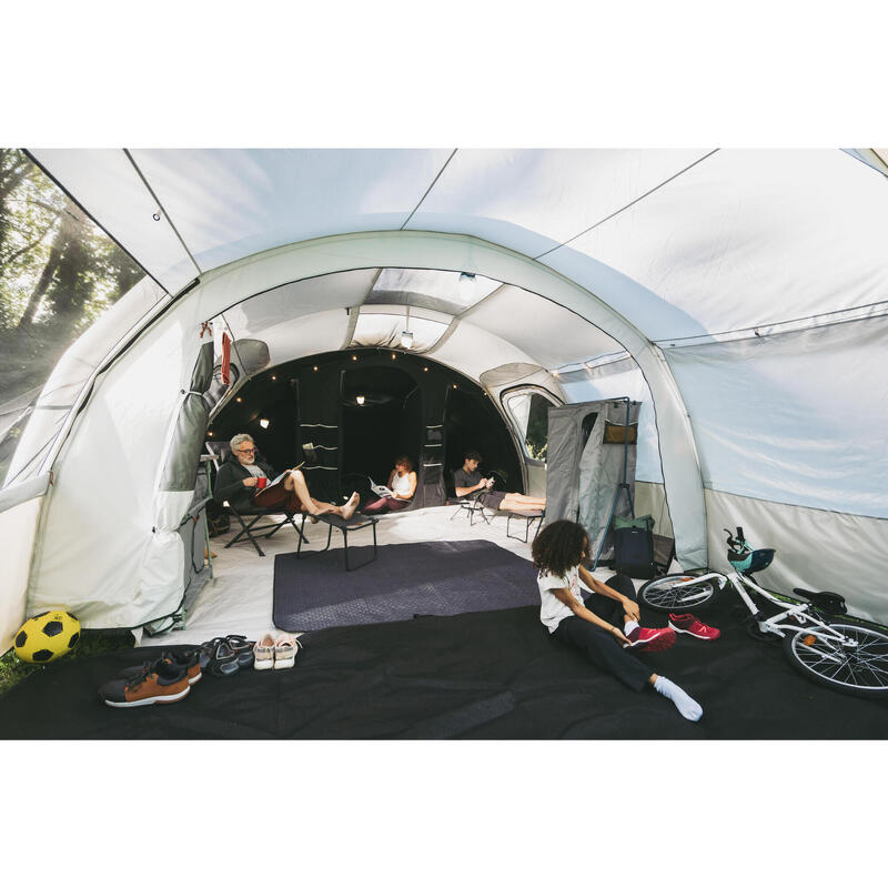 Tente gonflable de camping - air seconds 6.3 xxl f&b - 6 personnes - 3 chambres