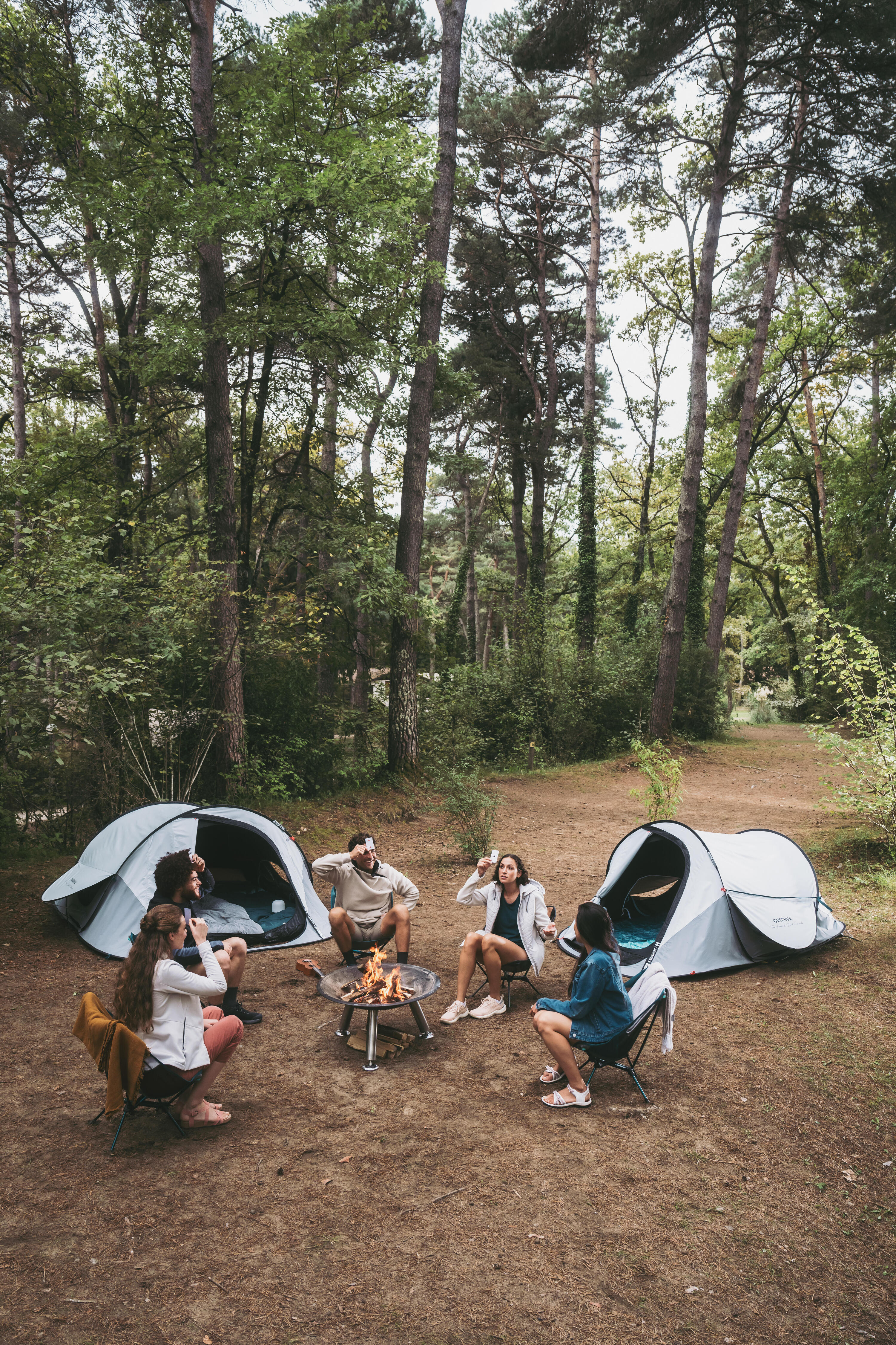 Tente de camping 2 places, 2 Seconds Fresh & Black 20/40