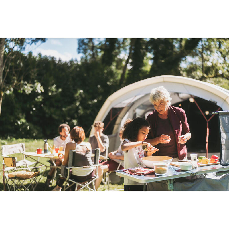 Tente gonflable de camping - air seconds 6.3 xxl f&b - 6 personnes - 3 chambres