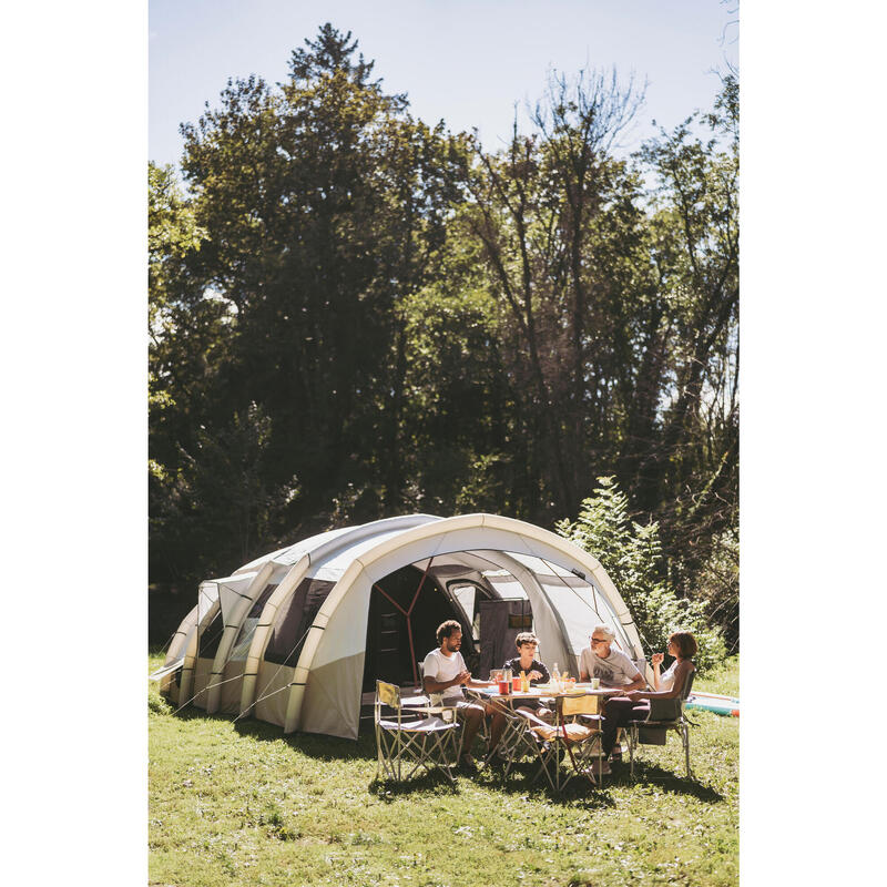 Cort de camping gonflabil 6 persoane 3 camere, Fresh&Black, Air Seconds 6.3 XXL