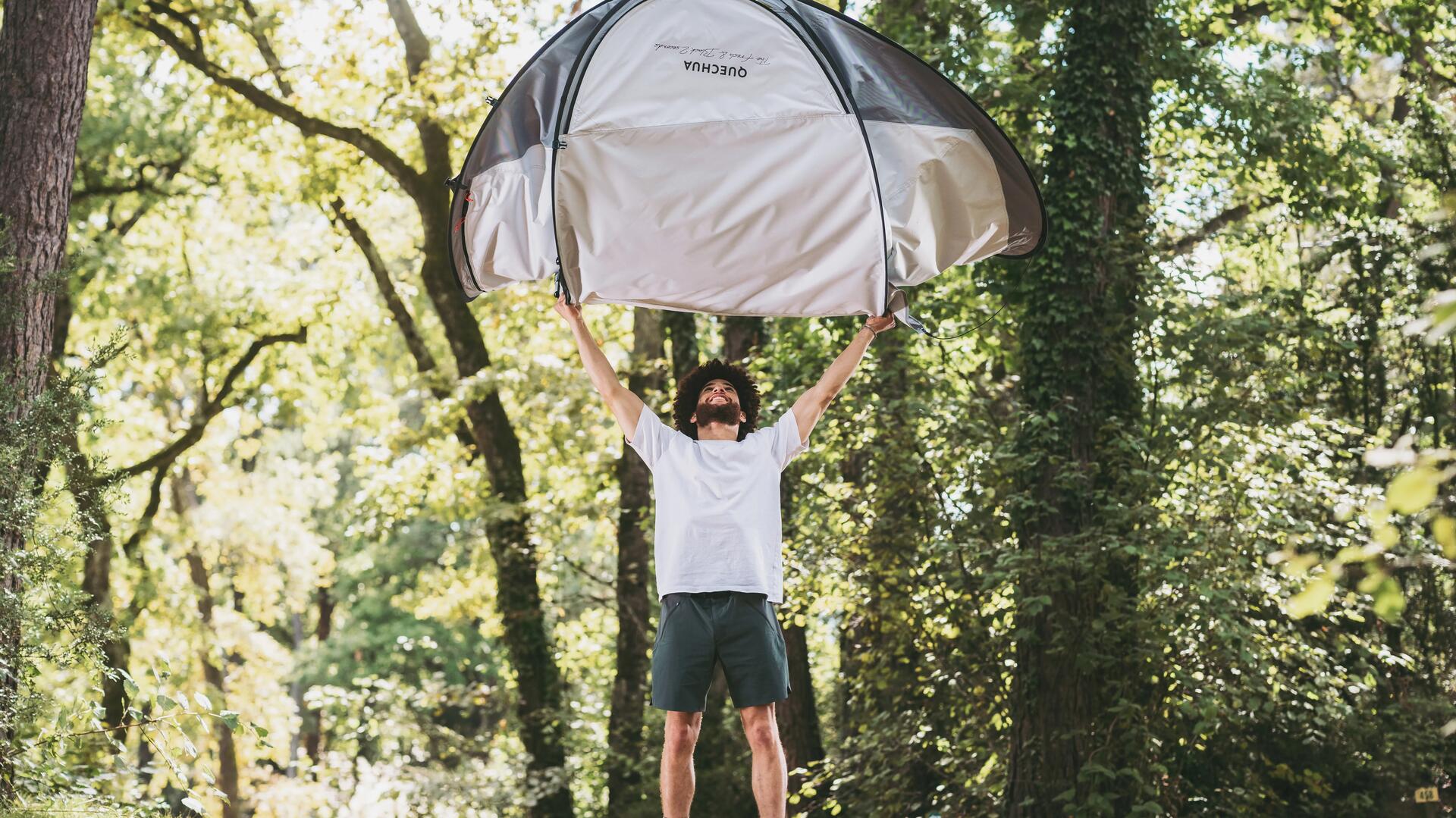 Tente de camping 2 SECONDS | 2 personnes bleu