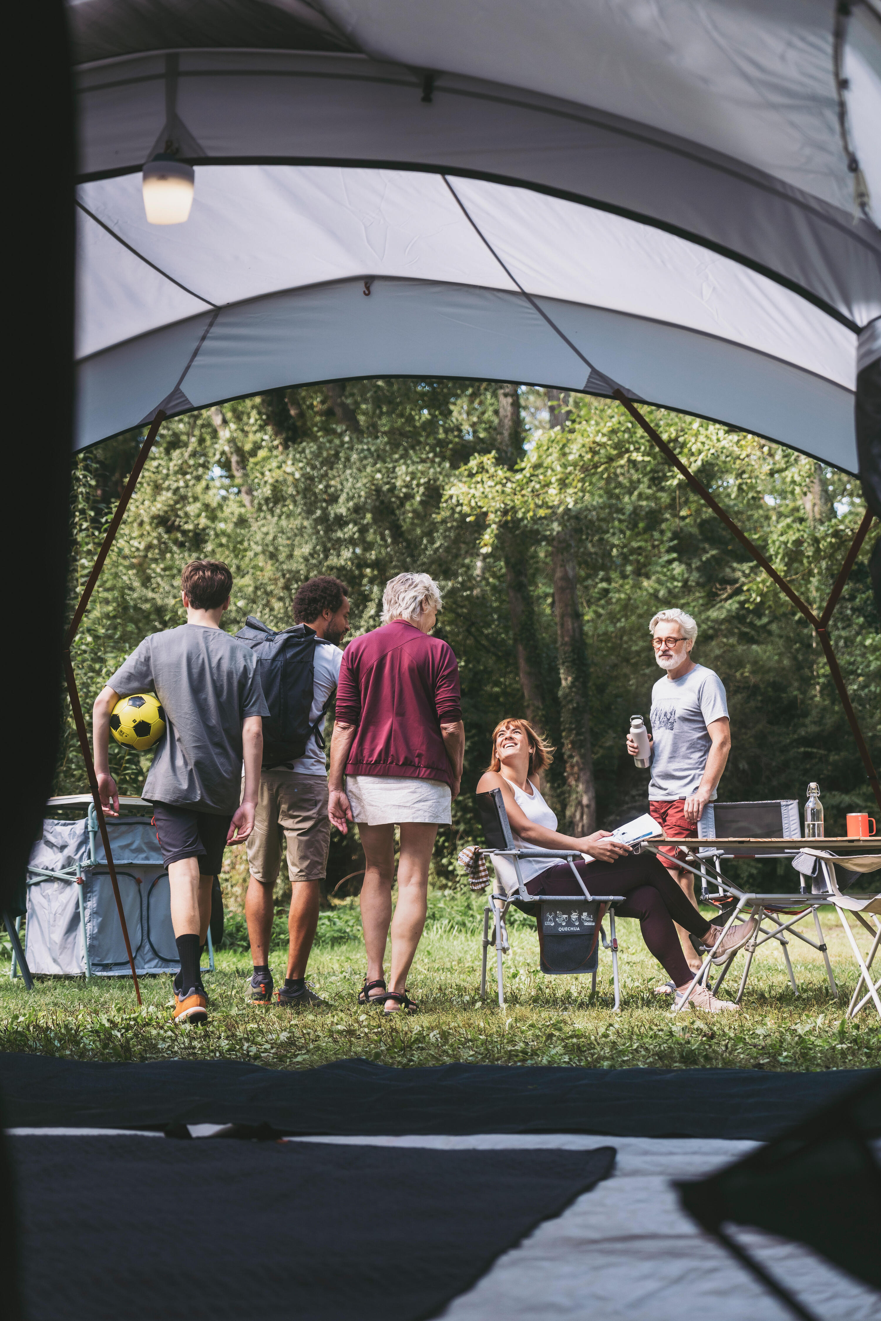 Campingstoel met armleuningen 10/14